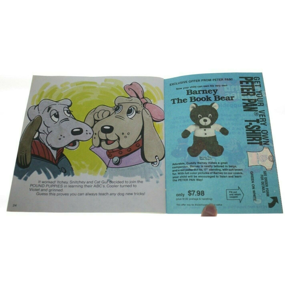 3/$15 Two 1980's Child Learning Books My First Words & Pound Puppies Fun A to Z - Picture 4 of 5